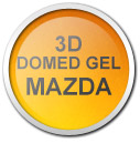 3D Domed Gel MAZDA Wheel Center Badges