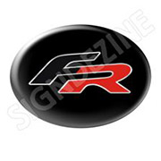 3D Domed Gel SEAT FR Wheel Center Badges Decals Set of 4