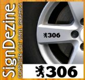 Peugeot 306 Wheel Graphic sticker decal