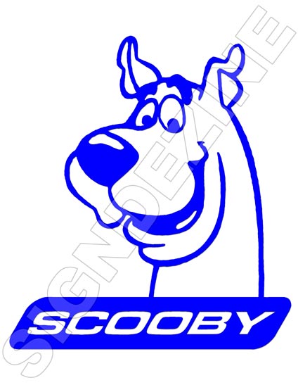 1x NEW SCOOBY SUBARU Car Vinyl Sticker LEFT