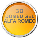 3D Domed Gel ALFA ROMEO Wheel Center Badges