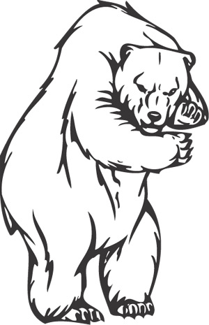 Standing Bear Animal, Animal Mascots, am_030-SGD